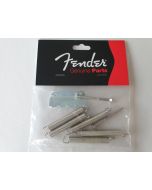 Fender Stratocaster guitar chrome tremolo logo saddles 007-1014