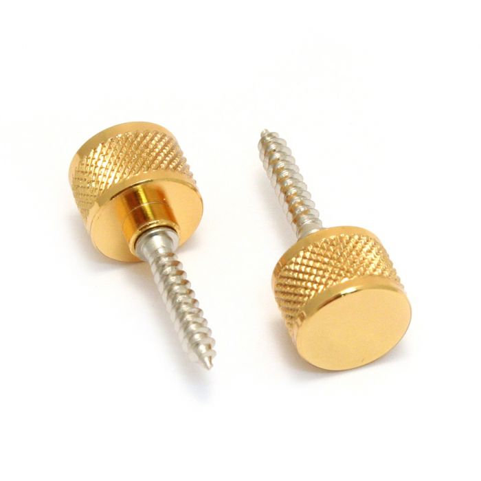 Fender Strap Locks and Buttons Gold (2), Shop Fittings & Parts